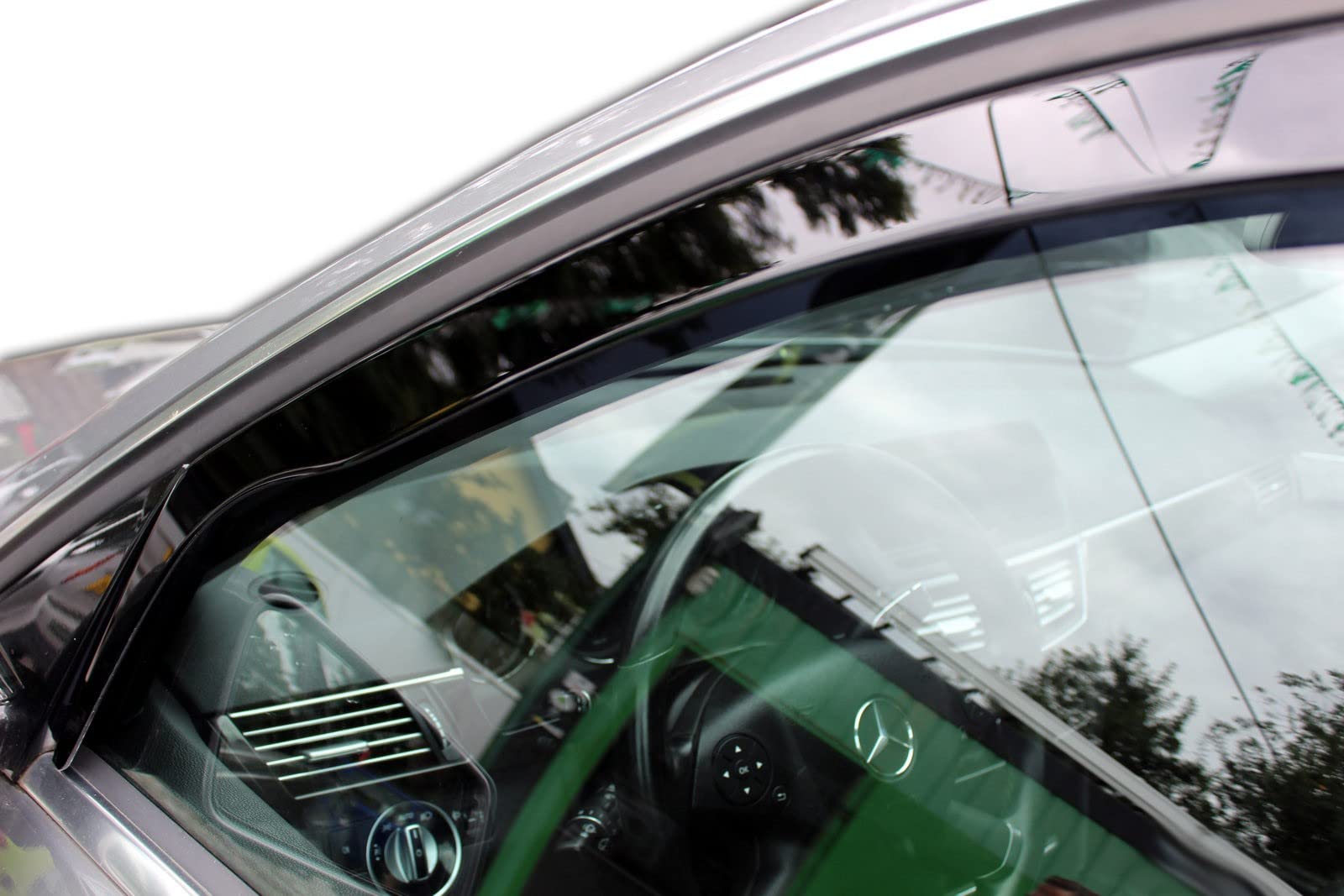 J&J AUTOMOTIVE Windabweiser für Mercedes E Klasse S212 2009-2016 4tlg Heko Regenabweiser Vorne Hinten Getönt