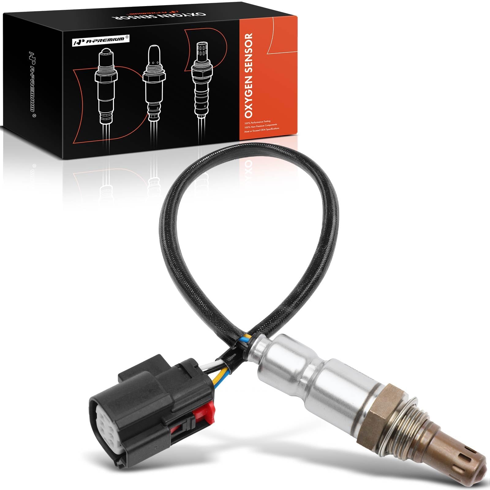 A-Premium O2 Oxygen Sensor Compatible with Ford Mustang 15-17, Edge 15-18, Explorer 16-19, E-350 Super Duty 17-19, Transit-150/250/350 & Lincoln MKT, 3.5L 3.7L 6.8L, Replace# FB5Z9F472A