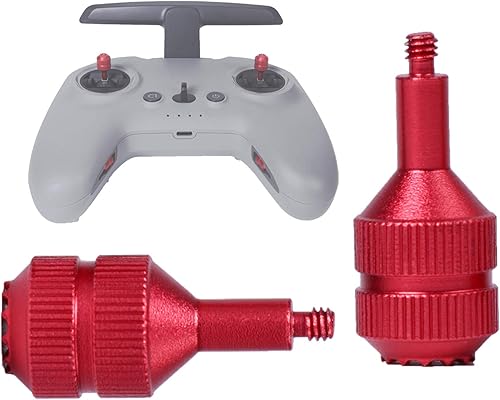 FPV Control remoto de aluminio Stick Thumb Rocker Joystick Protector compatible con accesorios DJI FPV Control remoto para FPV Drone (rojo) FPV Control remoto de aluminio Stick Thumb Rocker Joystick Protector compatible con accesorios DJI FPV Control remoto para FPV Drone (rojo)