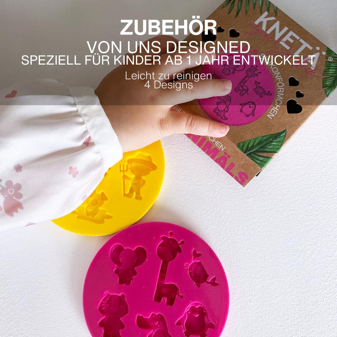 KNETÄ STARTÄR BUNDLES - Plastilina vegana a partir de 1 año I Made in Germany I Knetset I Knetset I Knetzubehör (M)