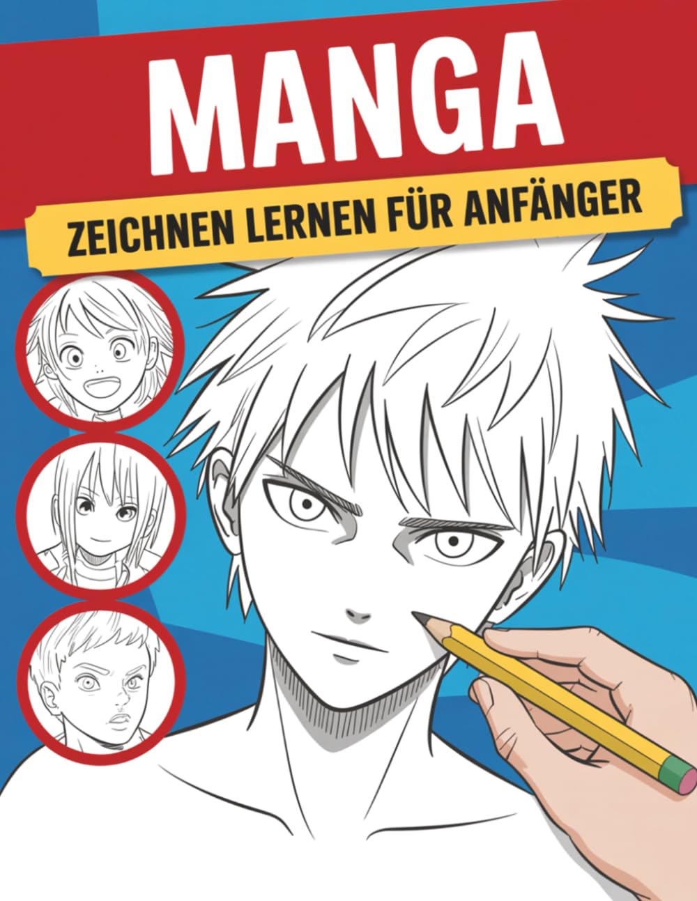 Manga Zeichnen Lernen Für Anfänger: Ein kreativer Leitfaden zum Erstellen eigener Manga-Charaktere, Gesichtsausdrücke und dynamischer Posen – Schritt für Schritt erklärt