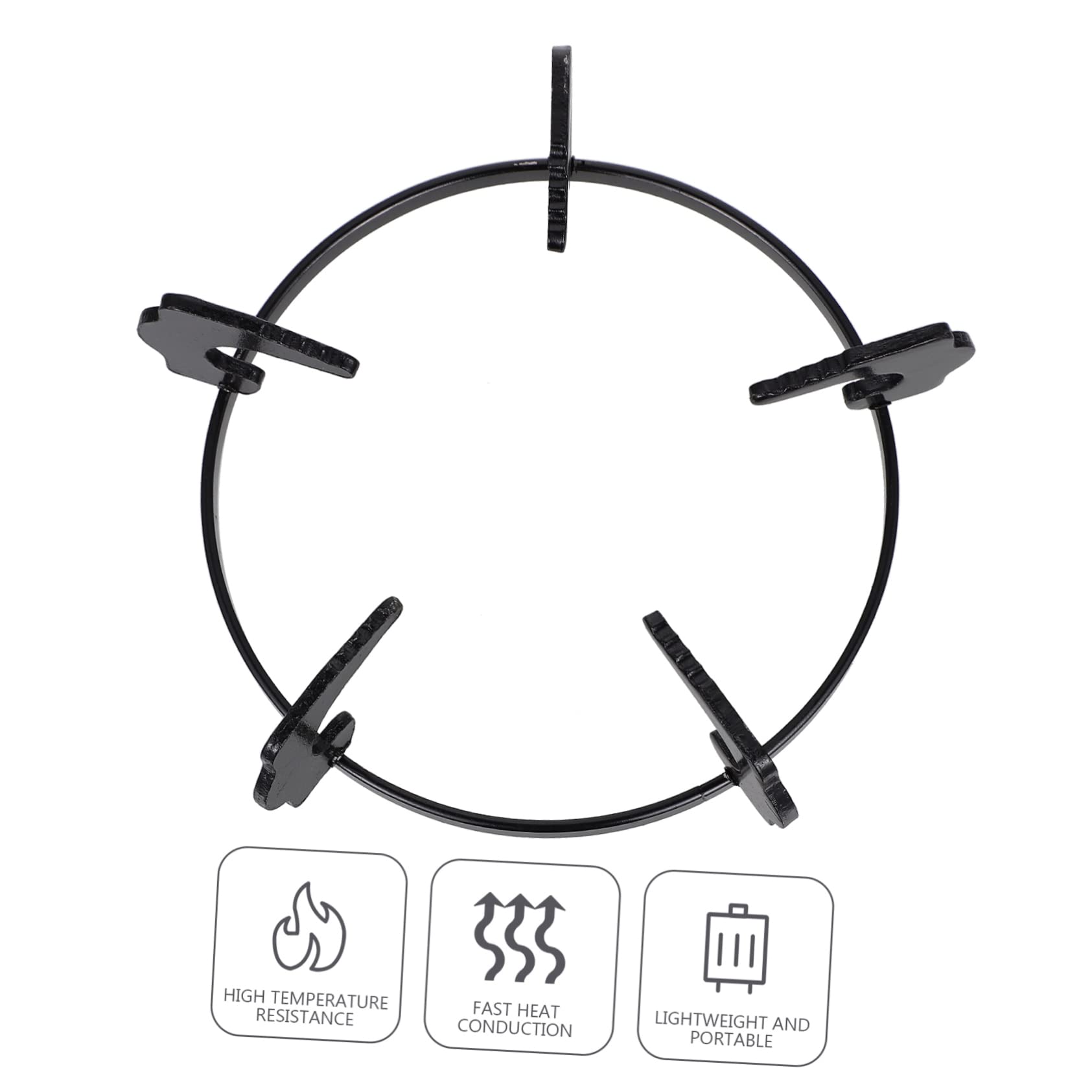 PRETYZOOM 1Pc Multi Purpose Gas Stove Rack Thick Holder for Milk Pots Kitchen Gadgets Design for Home Restaurant Cooking Easy to Clean Finish