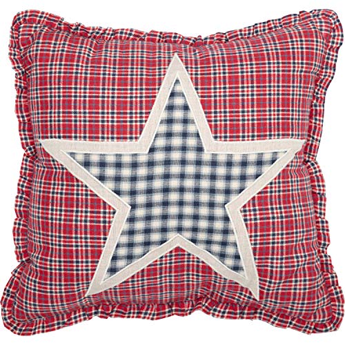 Vhcbrandshatterasamericana12x12starpillowredappliquedflaxcottonsquarebedroomdecor  Urban Country Home Decor Vhc brands hatteras americana 12×12 star pillow red appliqued flax cotton square bedroom decor  urban country home decor