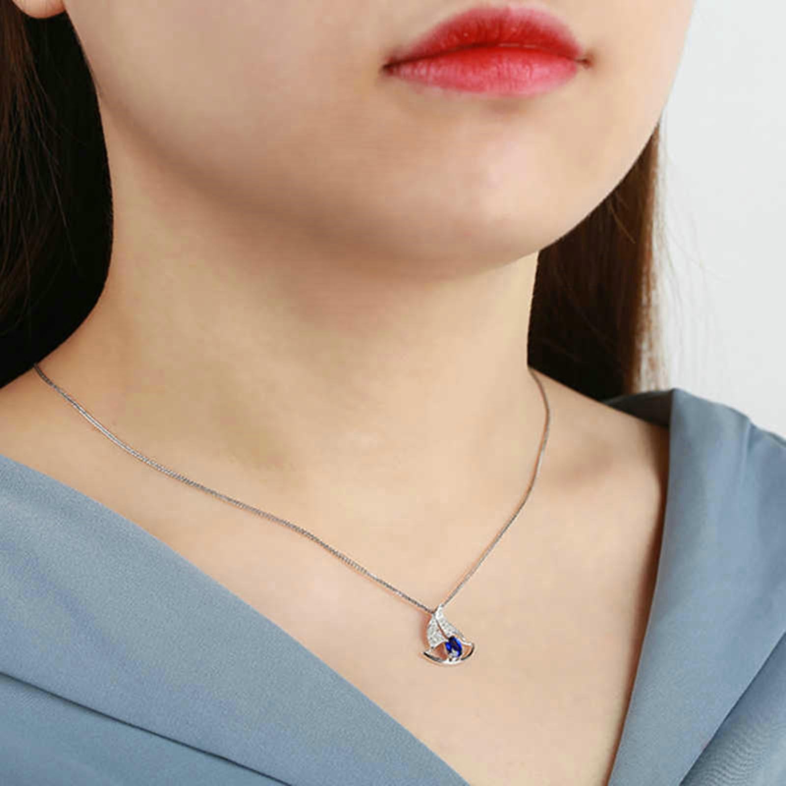 Cadena de platino para mujer 950 con colgante de diseño de barco