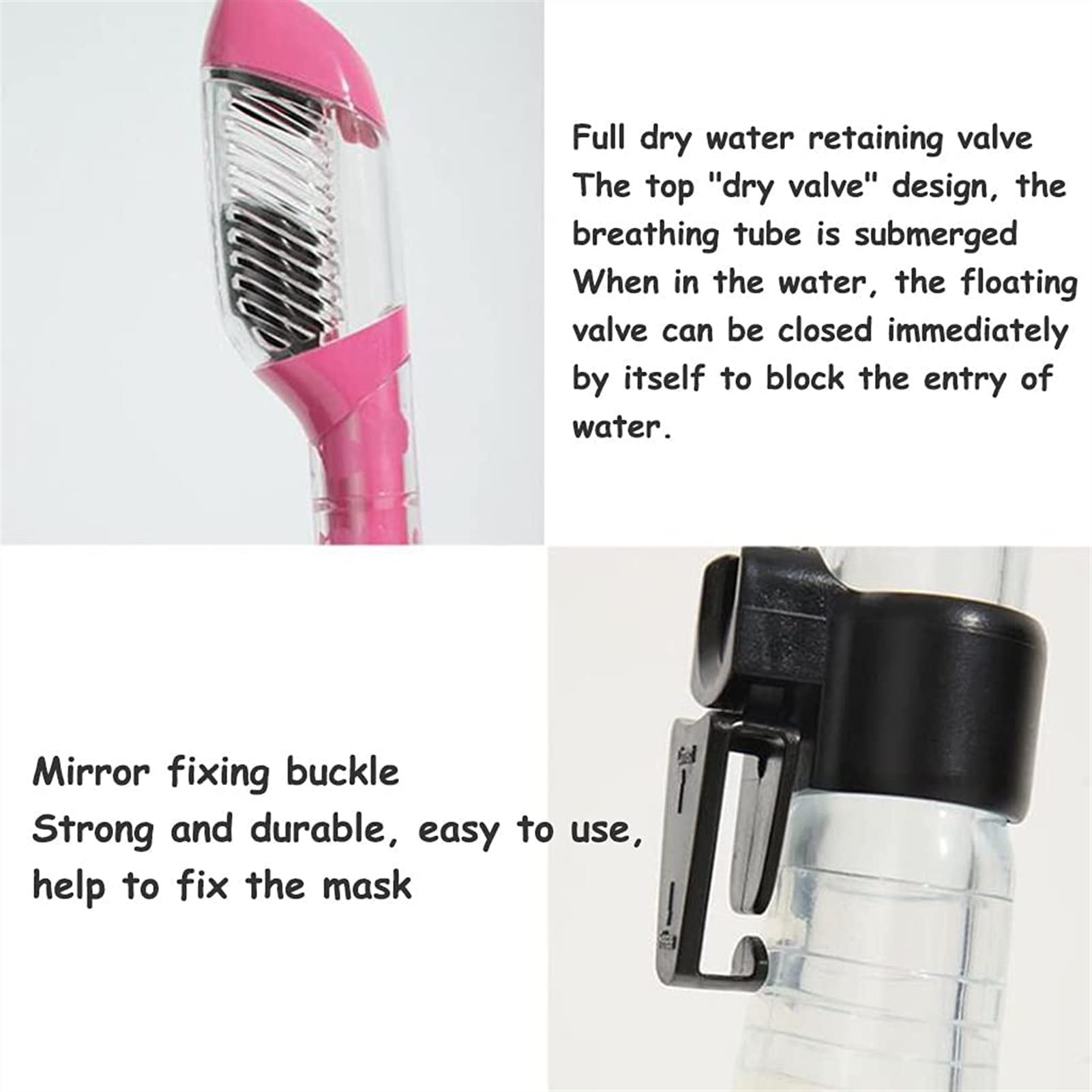 Maschere subacquee Occhiali da snorkeling Occhiali impermeabili e antiappannamento Realizzati con materiali ecologici Multifunzionali Unisex Attrezzatura subacquea HD Occhialini da nuoto (rosa)