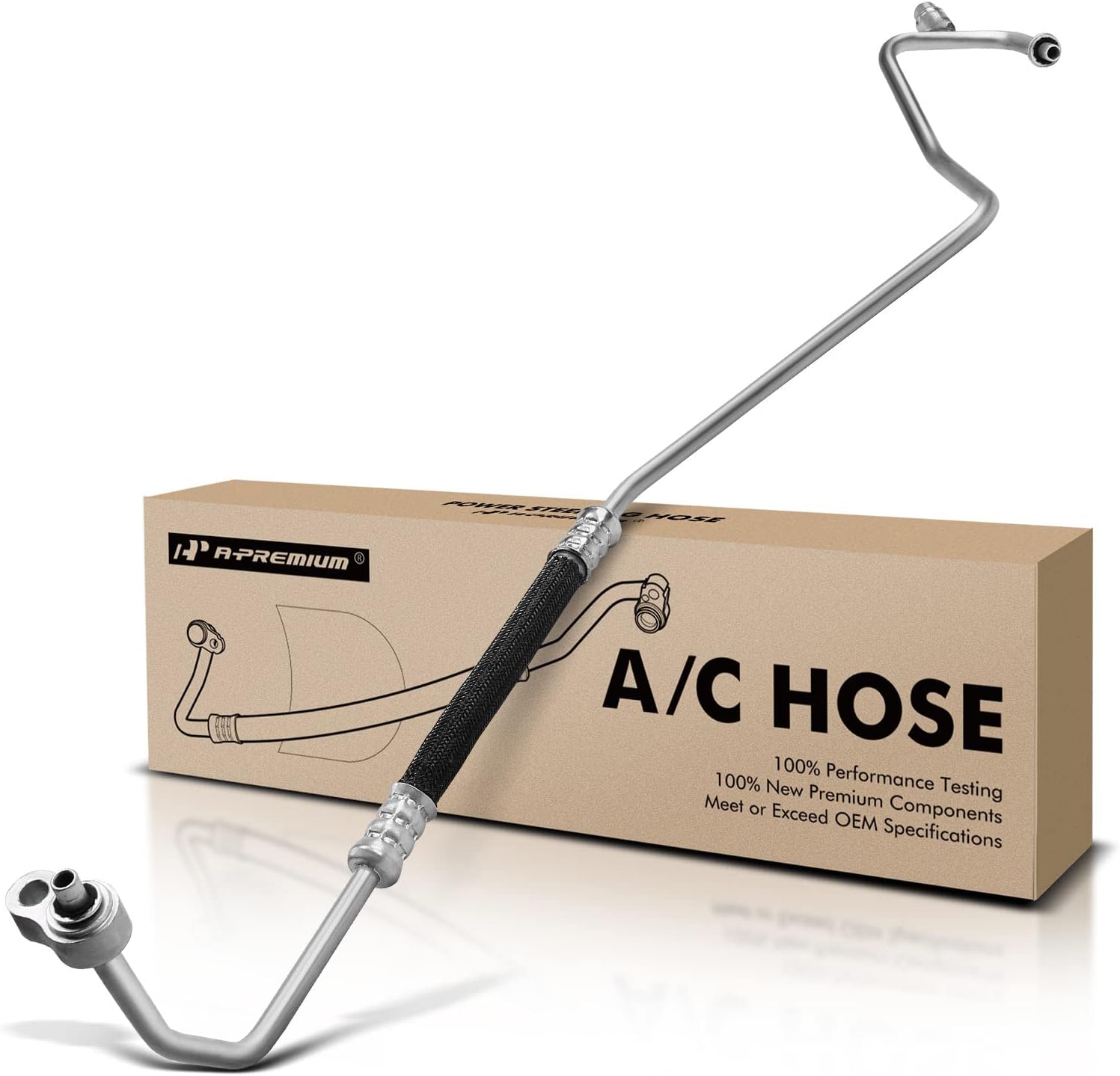 A-Premium A/C Liquid Line Hose Assembly Compatible with Chevrolet Silverado 1500, Silverado 1500 LTD, Tahoe, Suburban & GMC Sierra 1500, Sierra 1500 Limited, Yukon, Yukon XL, Condenser to Evaporator