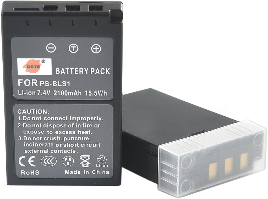 2 Batterie Li-ion BLS-5 Per Olympus - Ricaricabili 2100mAh Compatibili E-M10 E-PL5 - Foto 11