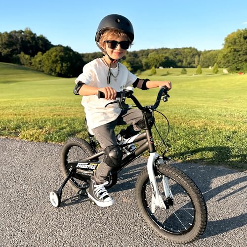 Image of RoyalBaby Bicycle for Kids Cycle for 3-5 Years Boys & Girls 12 inch | Training Wheels | Adjustable Seat | 1 Year Warranty | Black