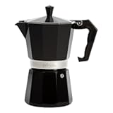 Primula Classic Stovetop Espresso and Coffee Maker&comma; Moka Pot for Italian and Cuban Café Brewing&comma; Greca Coffee Maker&comma; Cafeteras&comma; 6 Espresso Cups&comma; Black