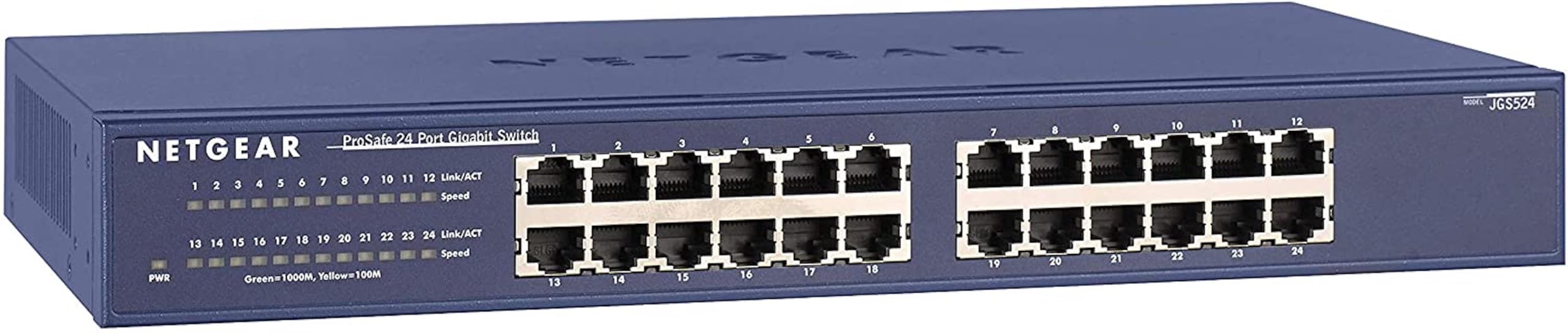 NETGEAR 24-Port Gigabit Ethernet Unmanaged Switch (JGS524) - Desktop or Rackmount
