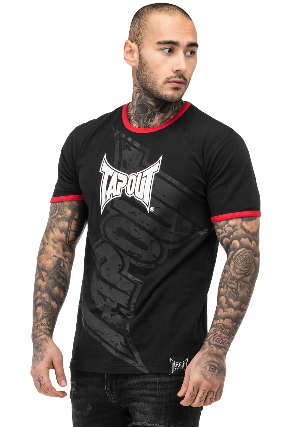 Tapout Men's Noir T-Shirt Trashed