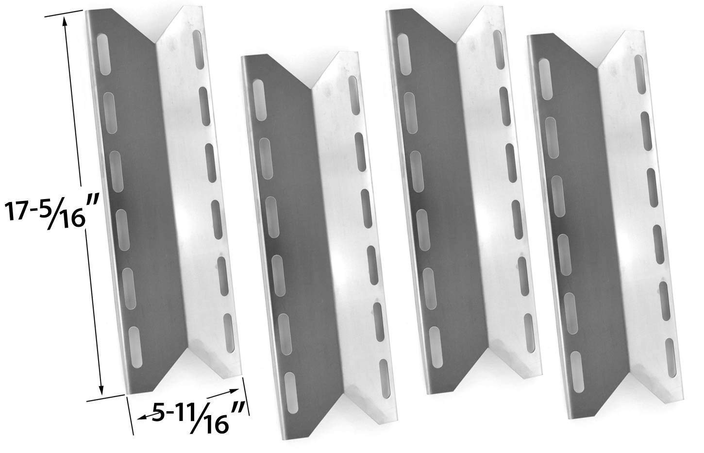 4 Pack Replacement Heat Shield for Charmglow 720-0125, Kirkland 720-0025, Jenn-Air 740-0141, 740-0142 Nexgrill 720-0018, 720-0033, and Perfect Glo PG-50401S Model Grills