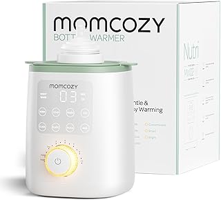 Momcozy Baby Bottle Warmer for Breast Milk Formula Food, Fullest Nutrients Preserved, Fast Heat, Night Light for Nighttime Breastfeeding, One-Touch Easy Use, Newborn Essentials Supplies Gift for Mom