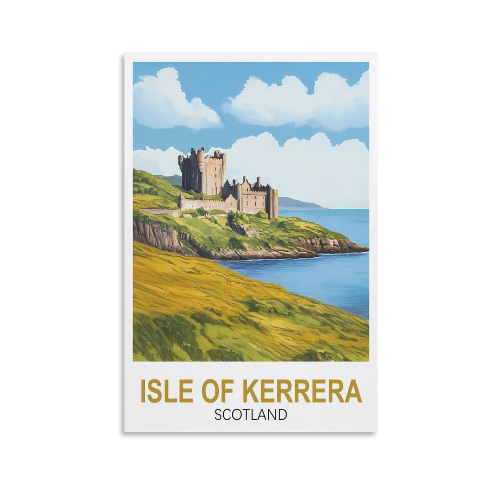 Nprzm A196 Funny Tin Signs Isle Of Kerrera Scotland Funny Retro Metal Wall Decor Decorative Tin Sign Art Plaque Poster For Home Kitchen Bar Club Decoration 15X30cm