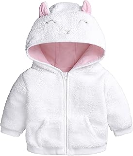 AMhomely Baby,Clothing,Baby Girls 0-24m,Coats, Jackets & Gilets,Coats & Jackets AMhomely UK Stock Newborn Infant Baby Boys Girl Cartoon Ear Hooded Pullover Tops Warm Clothes Coat
