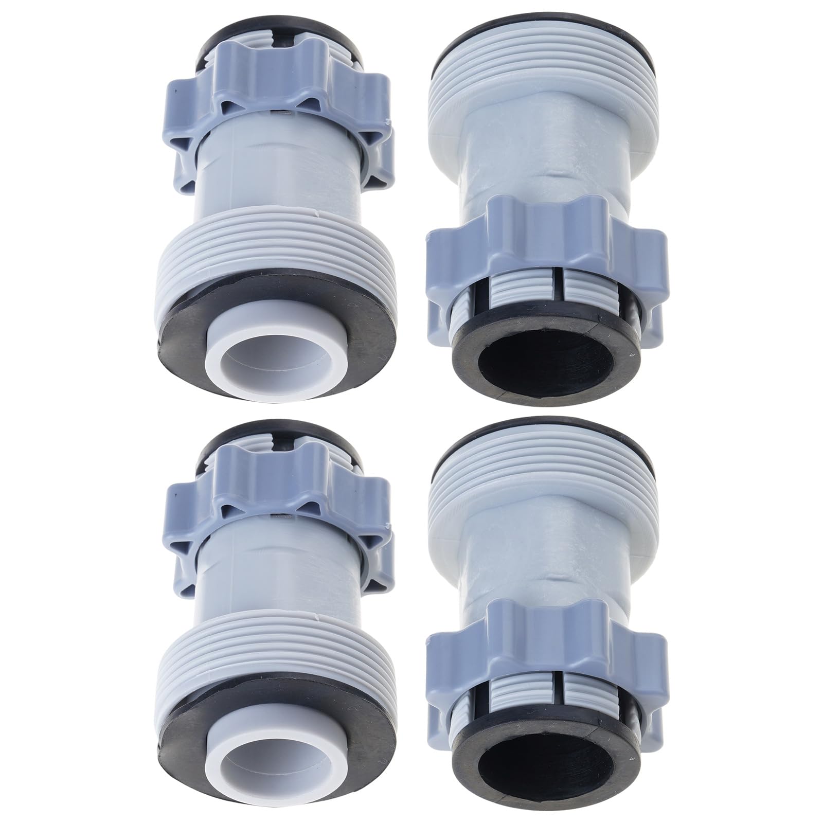 Jazuaiao Up Ground Swimming Pool Hose Conversion Adapters Connects 1.5 Inch Hoses to 1.25 Inch Fittings Suitable for Filter Pumps Leakproof Pool Fitting
