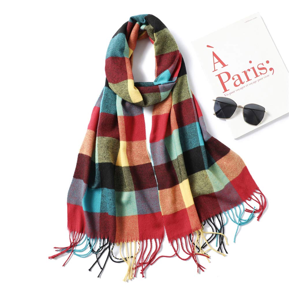 Écharpe hiver femme contre le froid : châle long taille lady