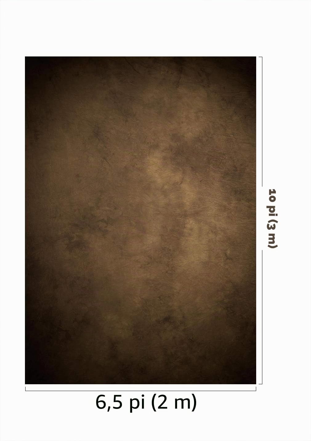 Kate Brun Fond de Photographie 2x3m/6.5x10ft Fond de Studio Photo dégradé Brun foncé rétro Portrait Photographie Accessoires de Cabine Photo Fond de décoration de Mariage personnalisé