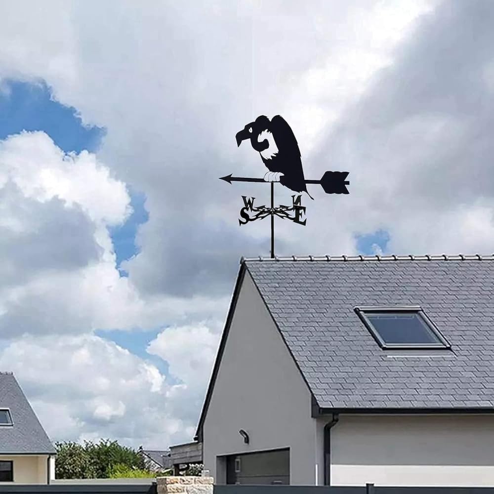 Wiatrowskaz, Wiatrowskaz, Dekoracja dziedzińca Wiatrowskaz ze zwierzęcą ozdobą, Metalowy wskaźnik kierunku wiatru Kołek ogrodowy Wiatrowskaz Budowa Zewnętrzne narzędzie pomiarowe Ogród