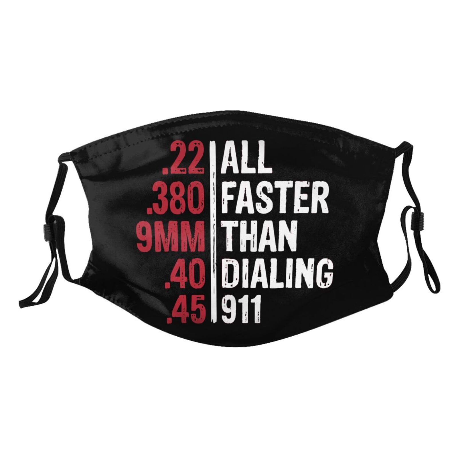 Faster Than Dialing 911 Adult Dust Mask Adjustable Dust Face with 2 Filter5513