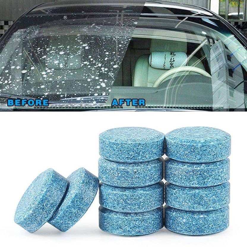 Car Accessories in 10PCS/1Set Car Wiper Detergent Effervescent Tablets Washer Auto Windshield Cleaner Glass Wash Cleaning Tablets