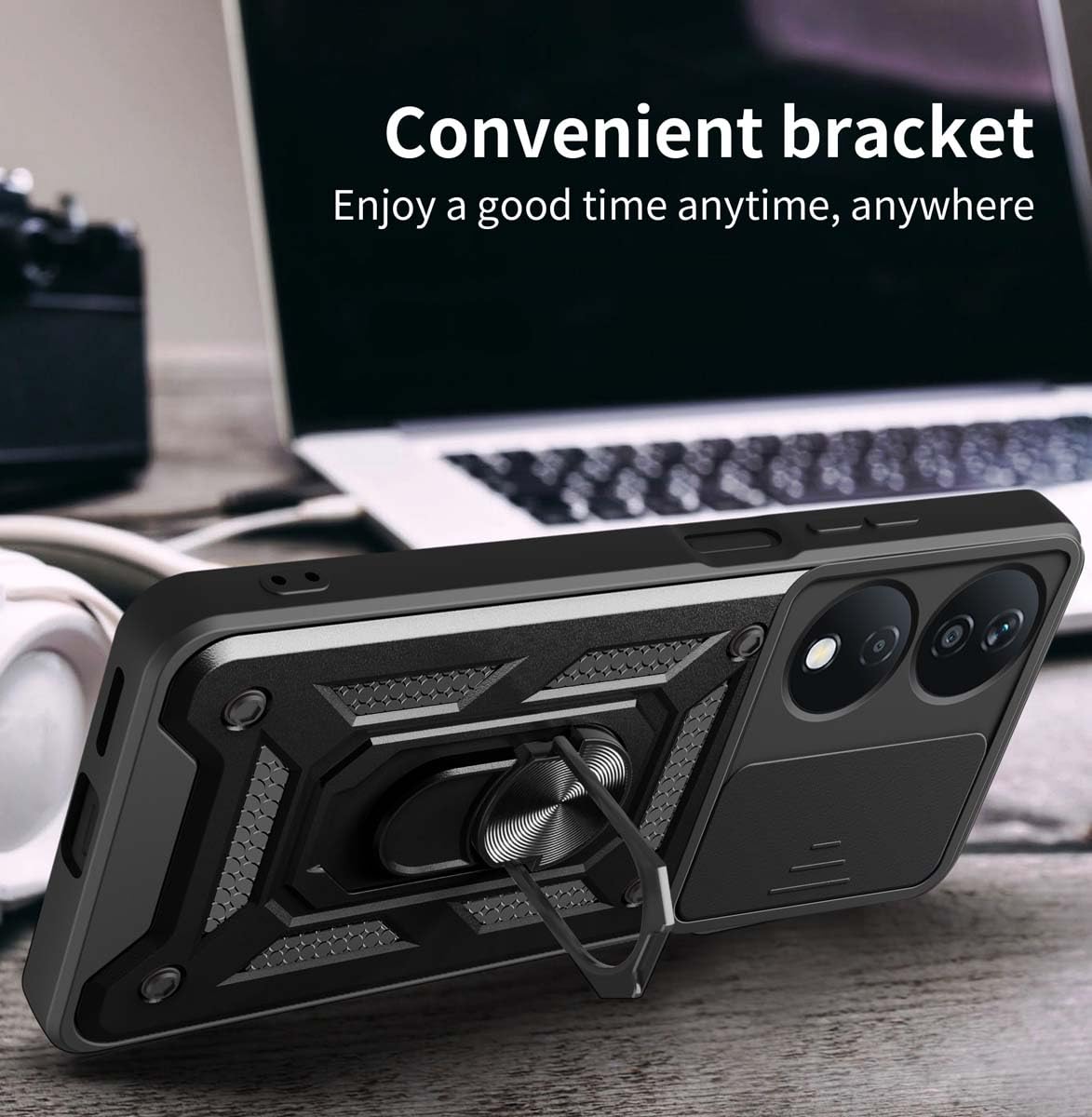 GOKEN Cover per Honor X7b, Custodia Armor a Doppio Strato