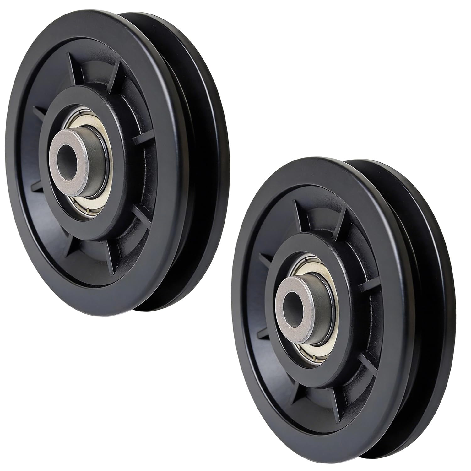 Ruota della puleggia della macchina della palestra 90mm Nucleo di Ferro Cuscinetto in Nylon antiusura per la sostituzione della macchina del cavo di ricambio Home Gym Smith Attacco macchina