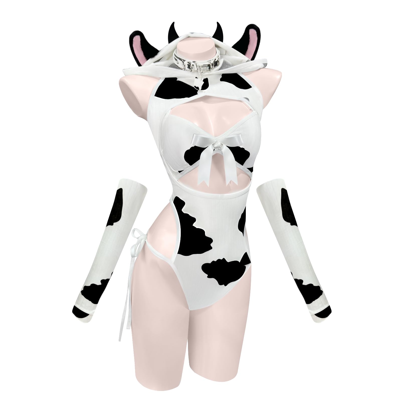 KORURACLUB Costume da cow sexy per cosplay, da donna, costume da mucca, costume da cows, costume da cosplay, lingerie da donna