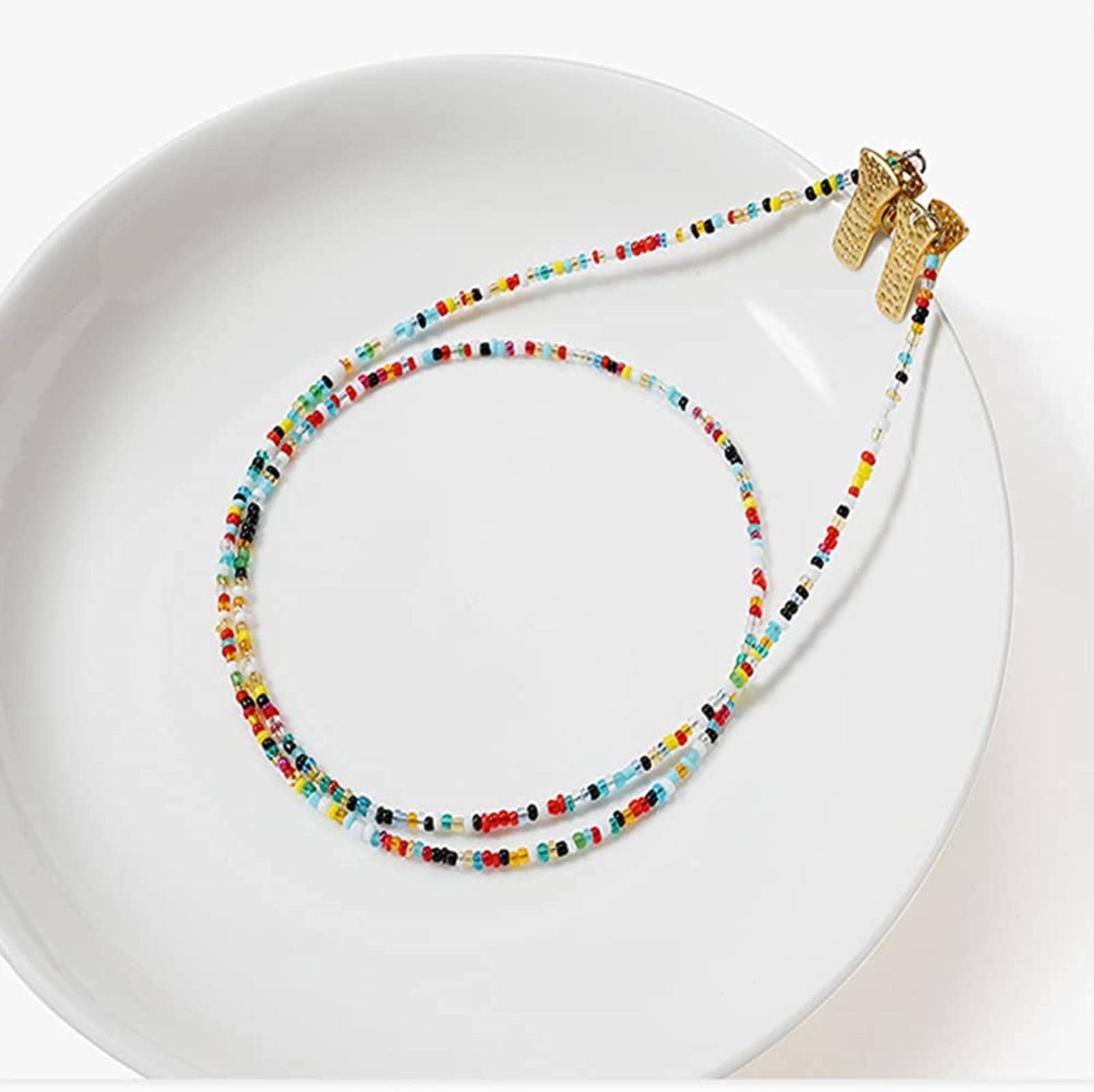 Cordon de Maintien pour Lunettes de Lecture avec Clip pour Femmes