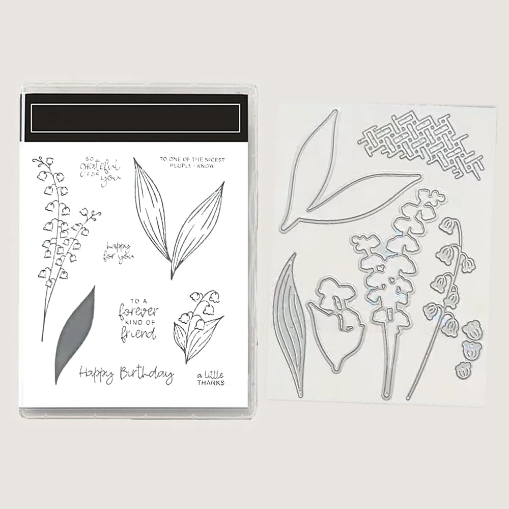 2026 Stamps and Dies for Card Making,Stamps and Dies Sets for Spring, 2025-2026 DIY Various Festivals Album Scrapbooking Birthdays Greeting Card (M7558) — view 11