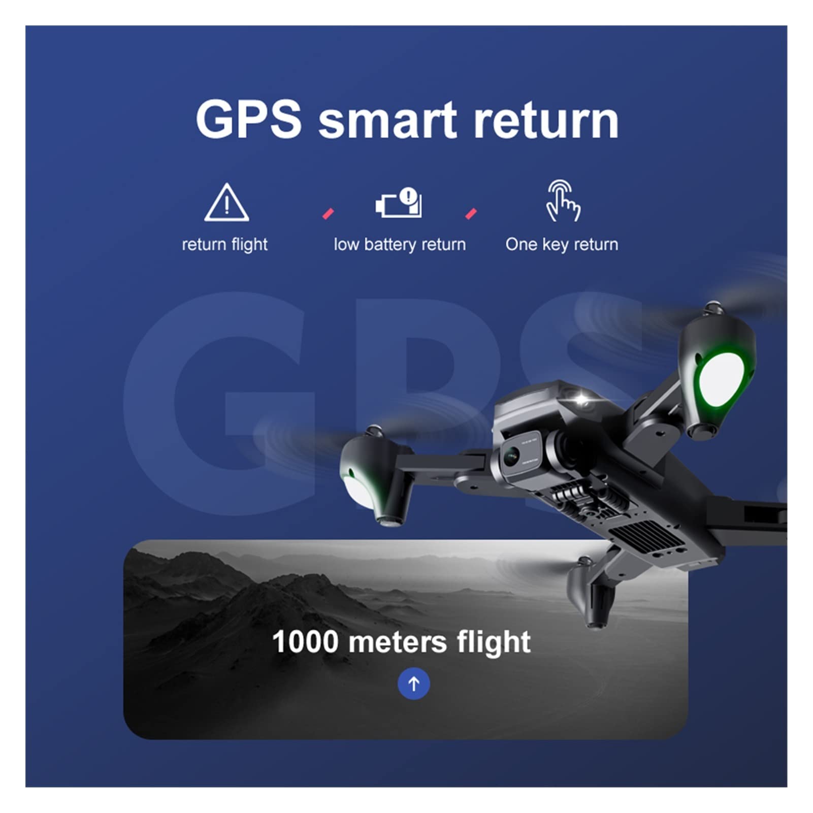Składany dron Quadcopter GPS 5G Dron z 6K Profesjonalna kamera HD Quadcopter Przepływ optyczny Składany zdalny dron RC Helikopter Zabawka (Kolor: Torba 4K 1B Rozmiar: 1) (Torba GPS 6K 5G 3B 1)