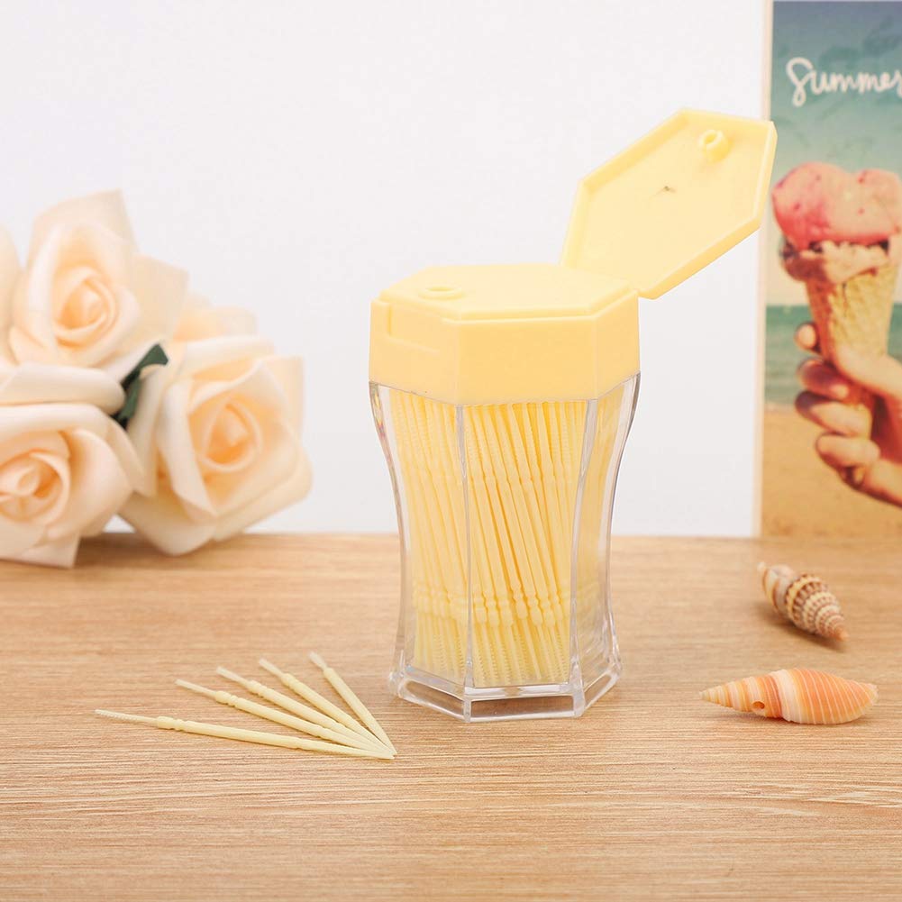 200 Cure-dents Doubles En Plastique Et Silicone - Nettoyage Interdentaire Pratique à La Maison, En Voyage Ou à L'hôtel