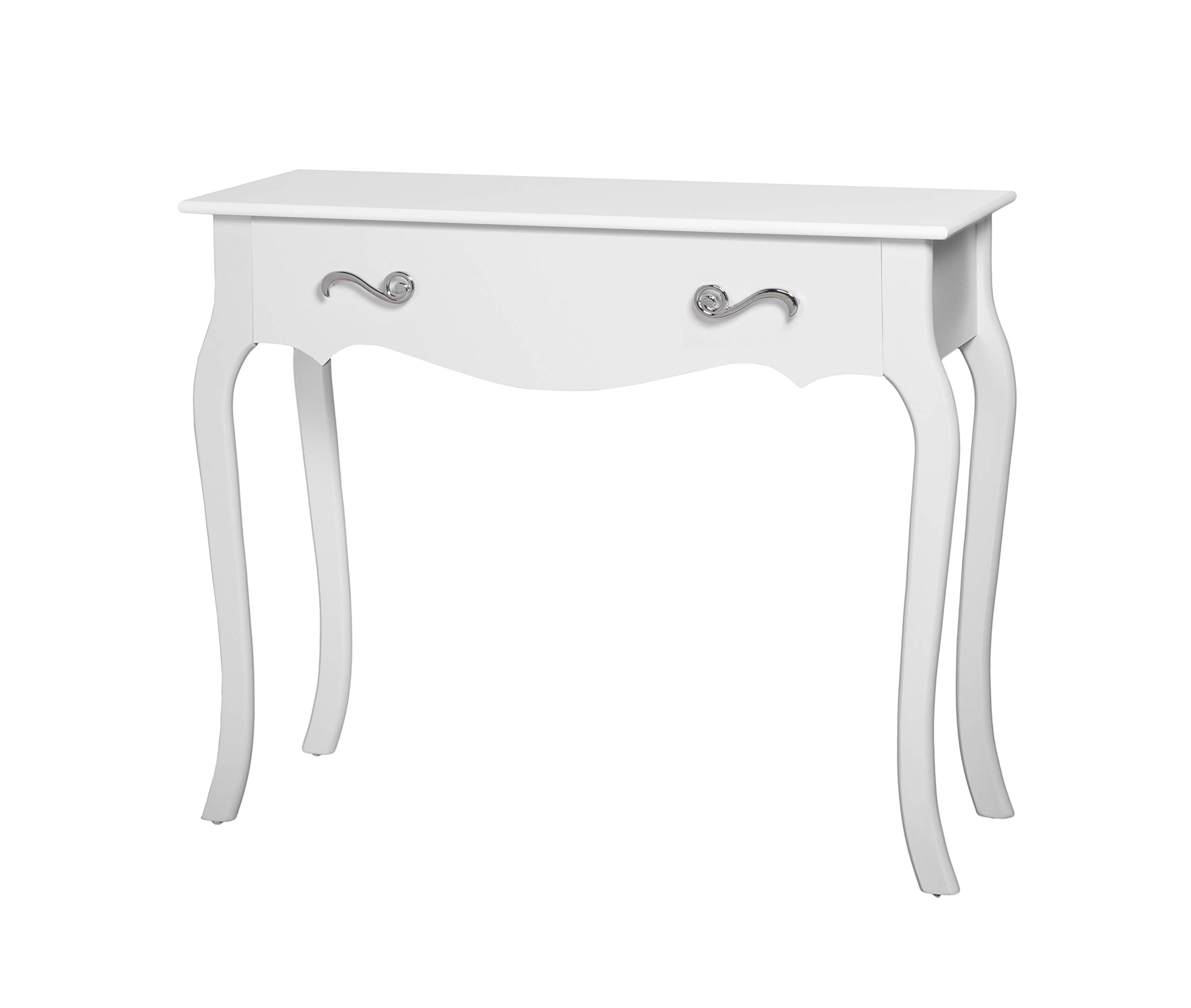 Recibidores Clásicos - Consola 1 Cajón Blanca (94x32x78)