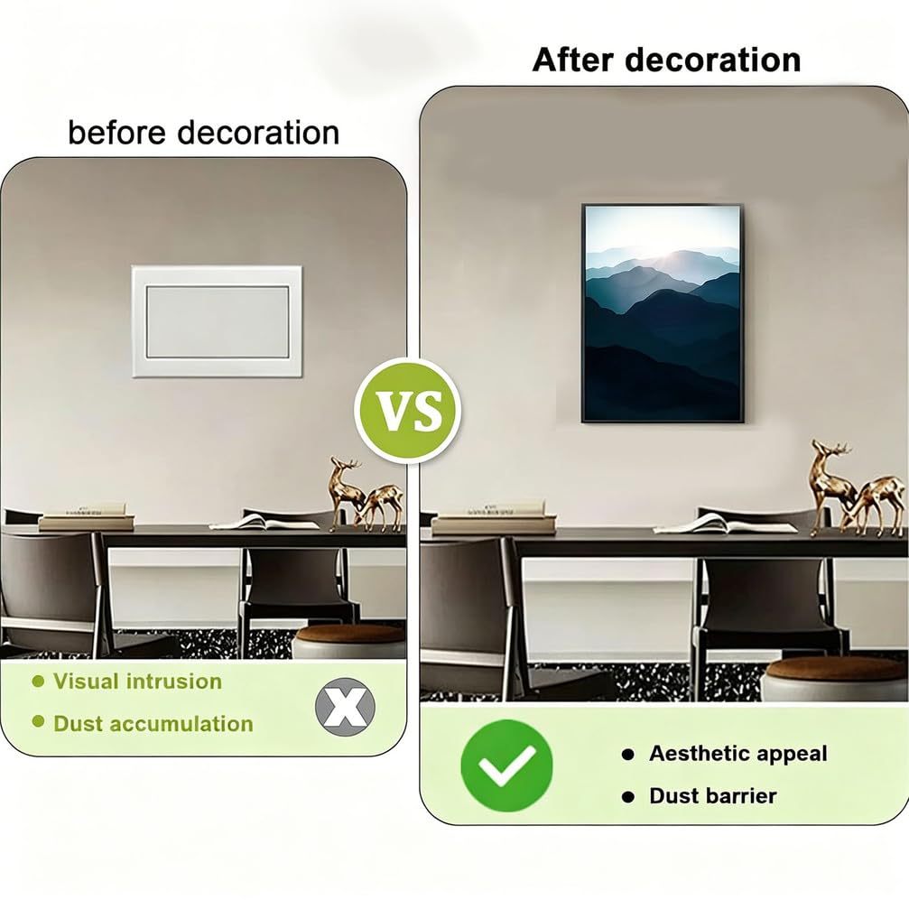 Cubre Cuadro Electrico Decorativo Cubierta de Panel Eléctrico Tapa para Cuadro Electrico Grande Impermeable Protección Confiable para su Panel Eléctrico,005,50X60/19.6x23.6in