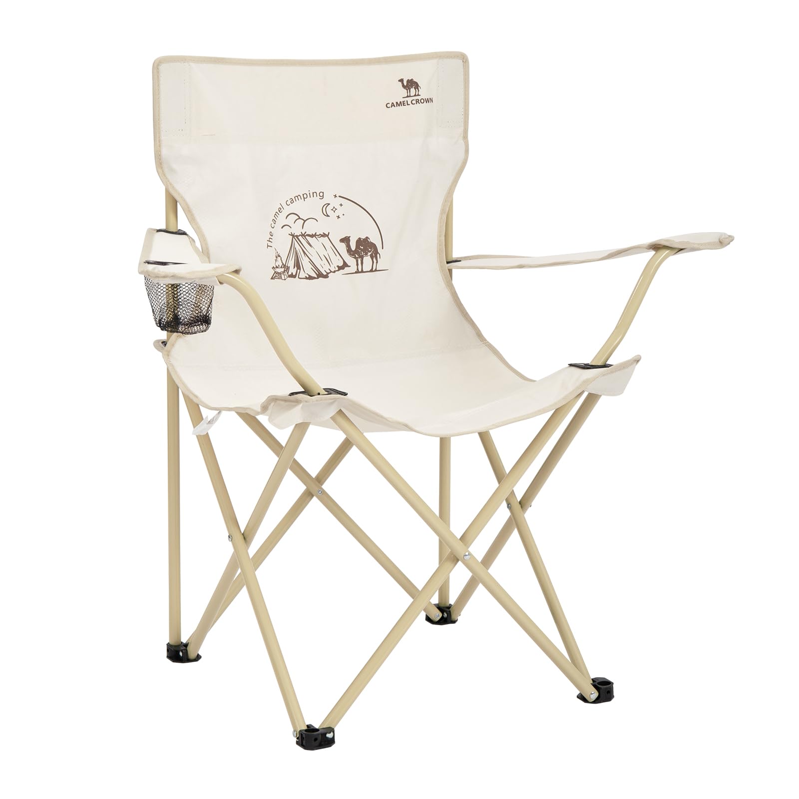 ベージュ キャンバス 折りたたみチェア Amazon.co.jp: CAMEL CROWN キャンプ チェア 折りたたみ アウトドア