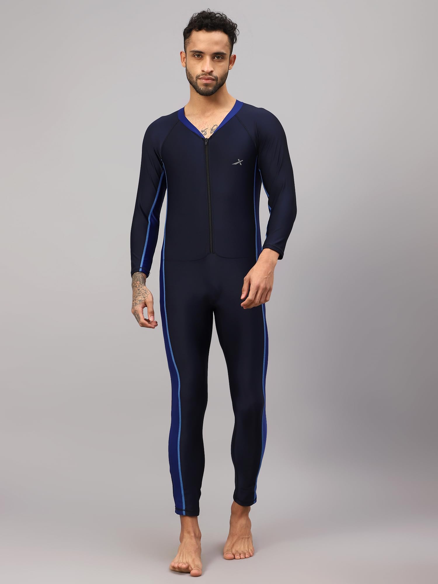 Vector X OMSS-356 Full Leg Length Swimming Costume for Multipurpose Wear for Swimming I Diving I Cycling I Aerobics Swimsuit for Unisex Adult Men 2