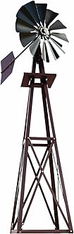 Outdoor Water Solutions 9-Foot Bronze Powder Coated Backyard Windmill