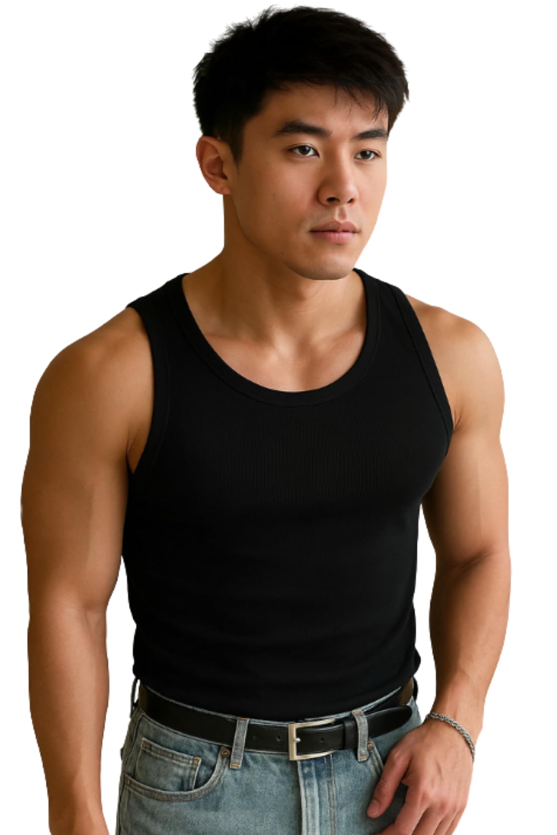 rockwell Men’s Premium Cotton Vest – Sleeveless Gym Undershirt | Breathable, Stretchable & Skin-Friendly Innerwear for Everyday Comfort | 001-picture-37
