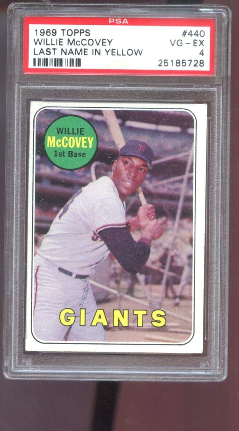 1969 Topps #440 Willie McCovey San Francisco Giants PSA 4 Graded Baseball Card