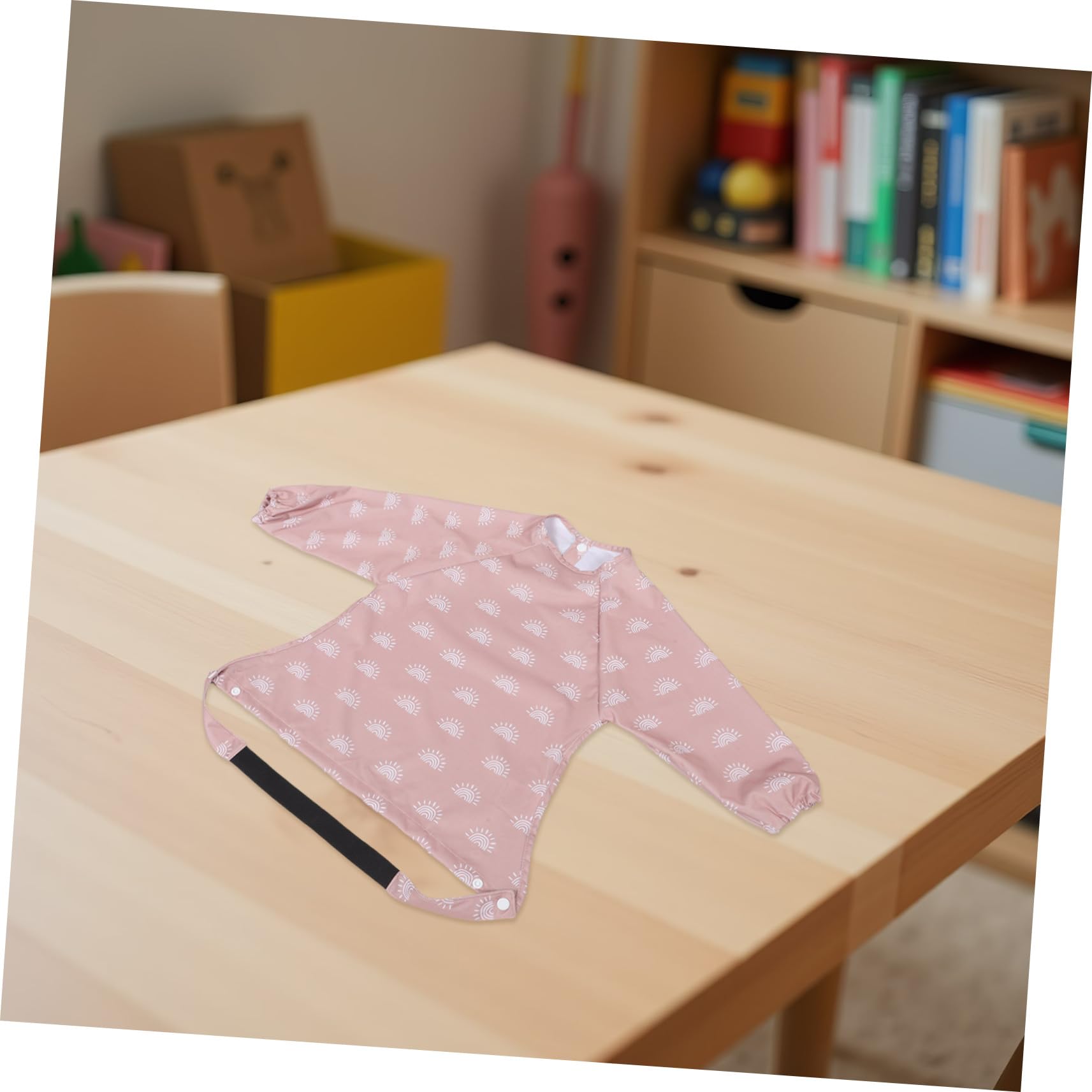 Mikikit 2 pezzi Bavaglini Impermeabili con Maniche Lunghe per Grembiule da Svezzamento con Copertura Completa per Ragazzo Ragazza e Ragazza Facile da Indossare e Resistente alle Macchie