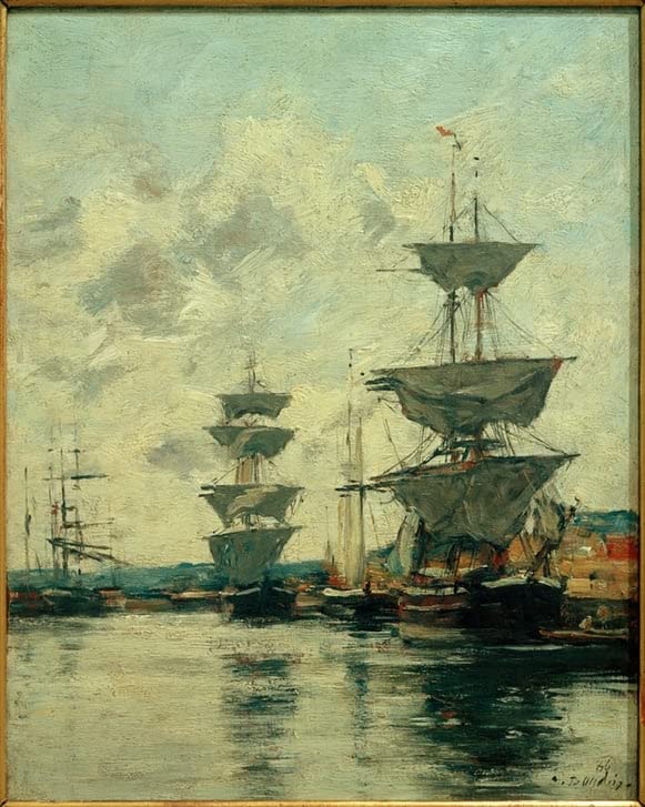 Affiche Toile Les Docks de Deauville pour mur vide 60x90cm