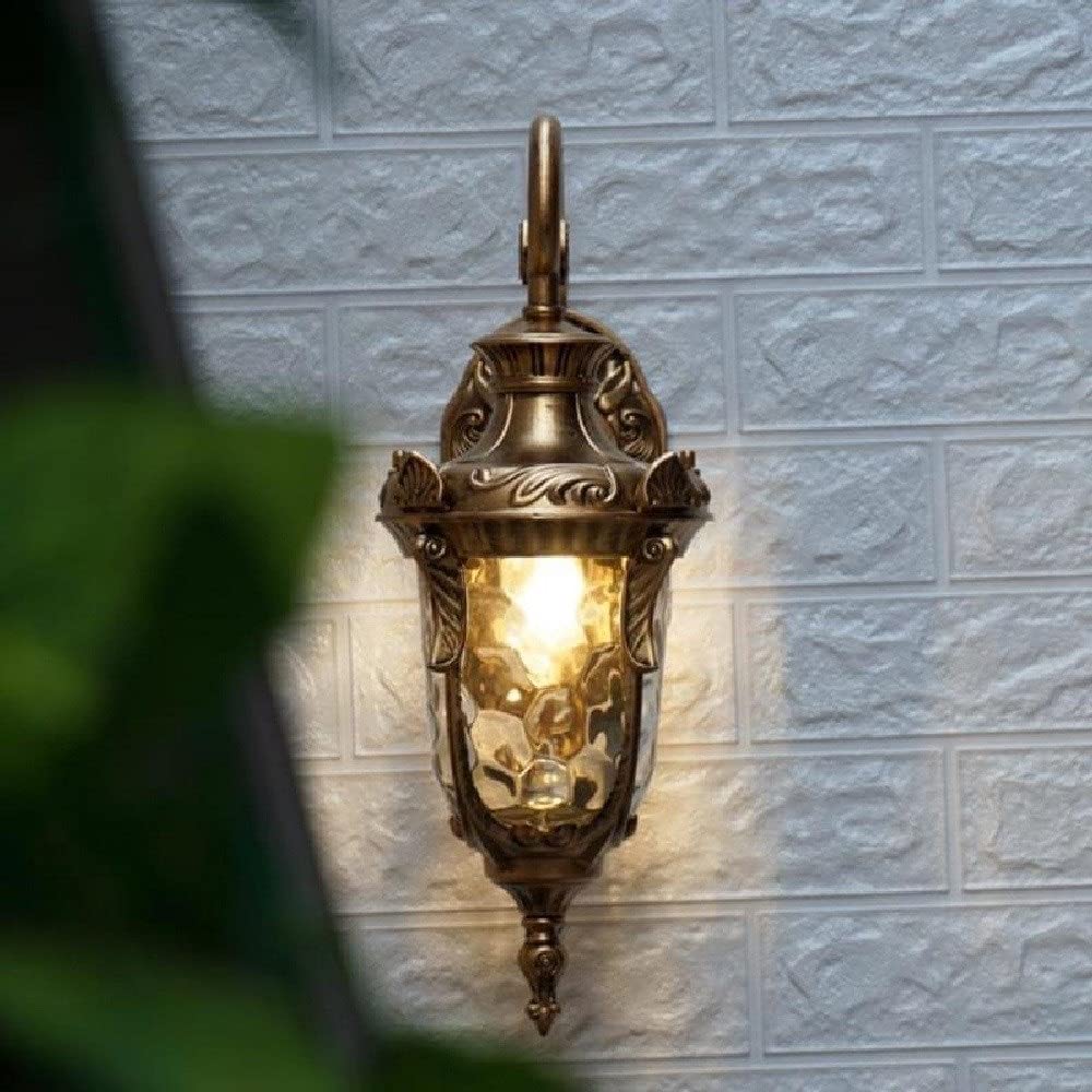 Wiktoriański kinkiet zewnętrzny Wodoodporny IP65 Lampa ogrodowa Stodoła na gęsiej szyi Kinkiet garażowy Ganek Zewnętrzne naścienne światła bezpieczeństwa Frontowe drzwi Latarnia ścienna Wysoka 45 cm