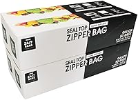 24/7 Bags Gallon Zip Storage Bags, 200 Count - Double Zipper, BPA-Free, Heavy Duty, Microwave Safe Freezer Bags