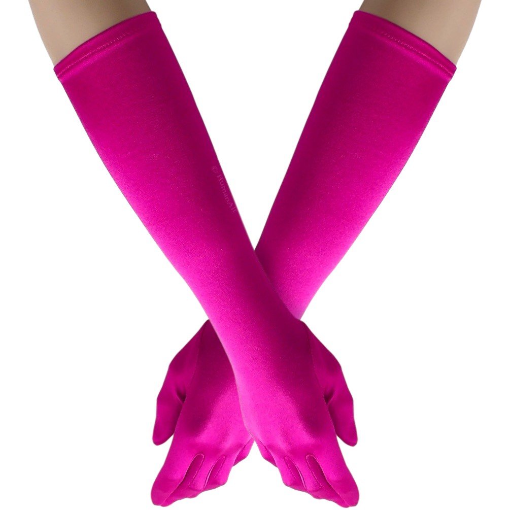 Classic Satin Gloves, Below-The-Elbow Length