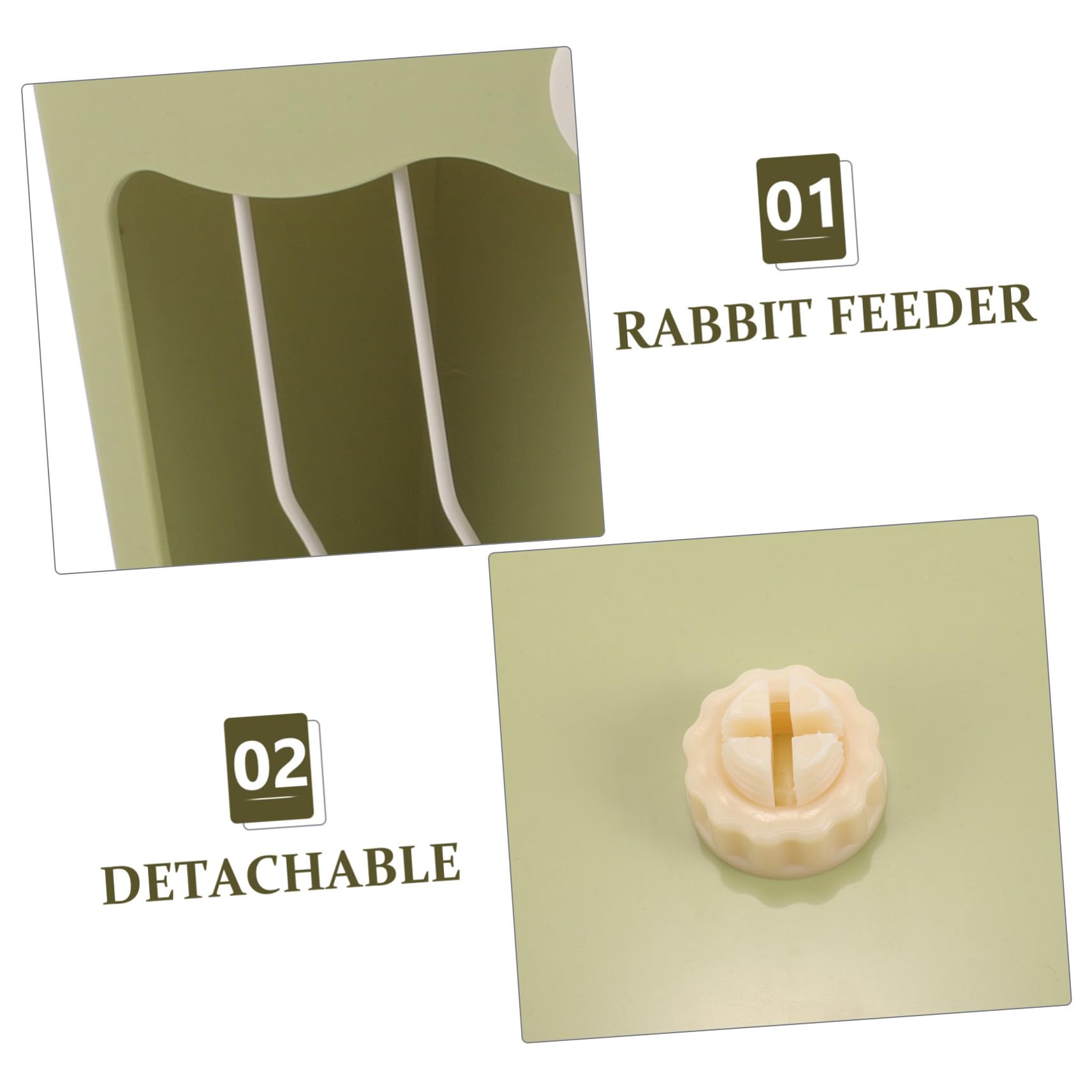 Kaninchen futterspender aus Kunststoff Hängender Großer Futterspender mit Sicherem Design Abnehmbar und Leicht zu Reinigen Vielseitig für Kleine Haustiere Geeignet Platzsparend