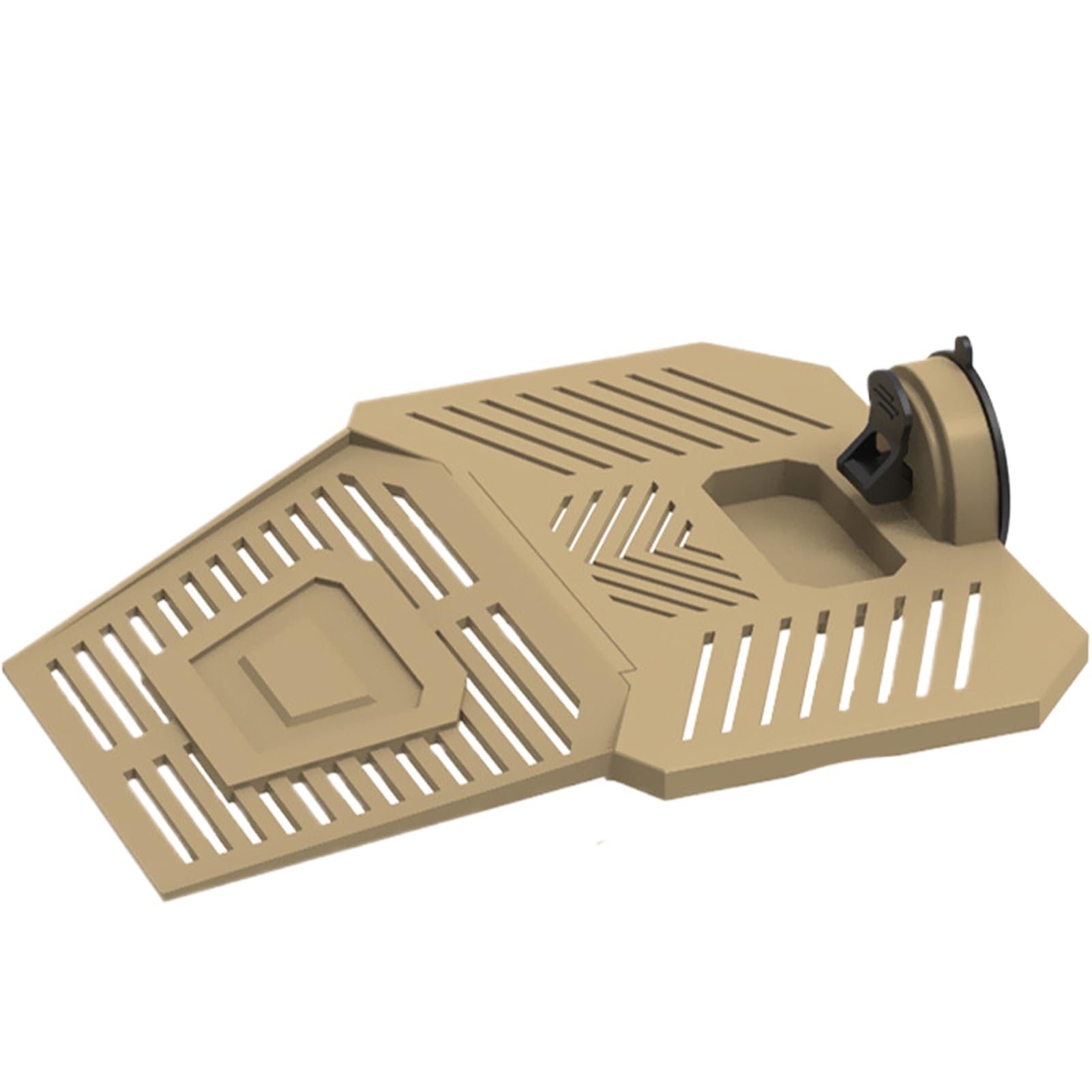 Rampa Para Escalar Tortugas: Muelle Estable Para Tomar El Sol, Muelle Para Reptiles De Alta Tracción, Soporte De Succión Industrial, Bandeja Para Refrigerios Integrada, Accesorio Para Hábitat Acuático — view 9