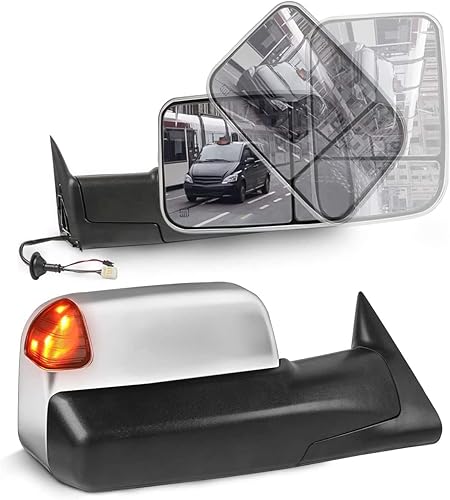 Miniatura 52 de MOSTPLUS Espejo de remolque con calefacción eléctrica compatible con Dodge Ram 1500 2500 3500 1999 2000 2000 2001 2002 con telescopio Manul