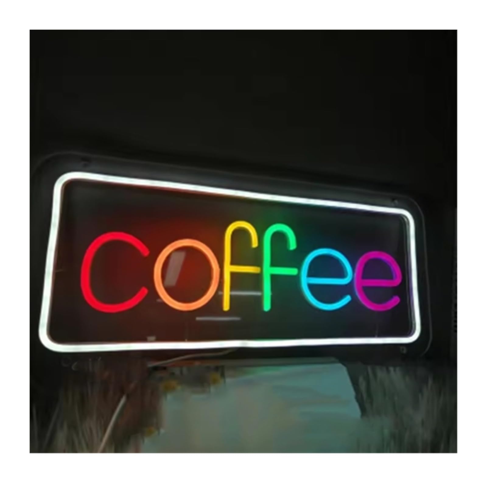 LEMST Sign Lamp Coffee Neon Sign Light Dimmerable USB Powered Decor Bar Cafe Restaurant Party Window Hanging Decorative 50cmх21cm
