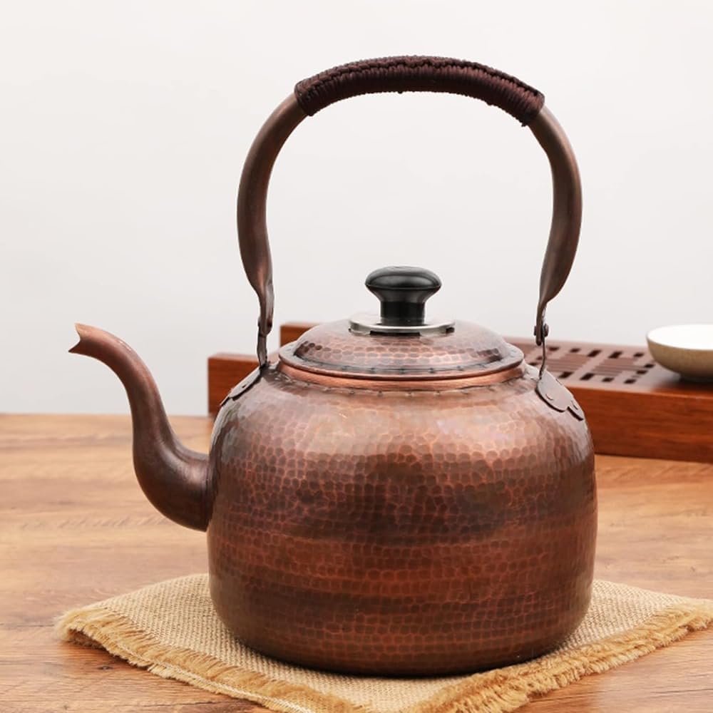 紫銅 銅製ポット お茶沸かし やかん ティーポット 水がスムーズに出