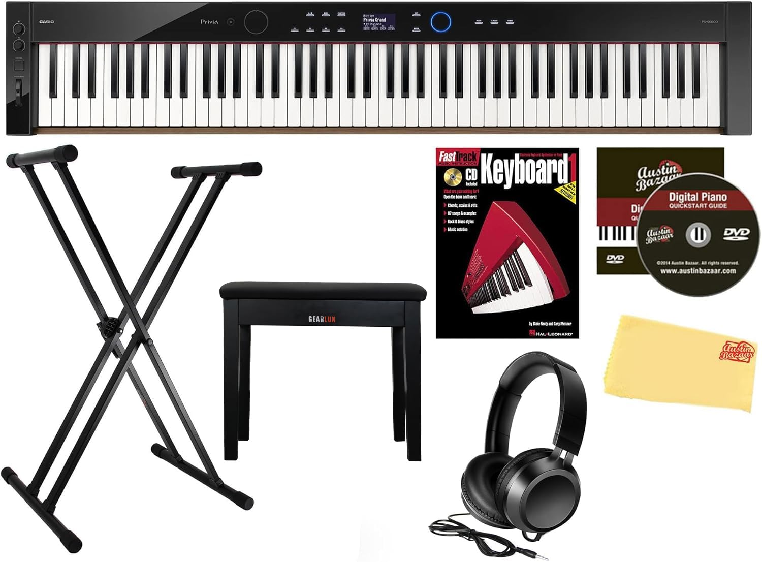 Amazon.com: Casio Privia PX-S6000 Digital Piano - Black Bundle